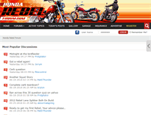 Tablet Screenshot of hondarebelforum.com
